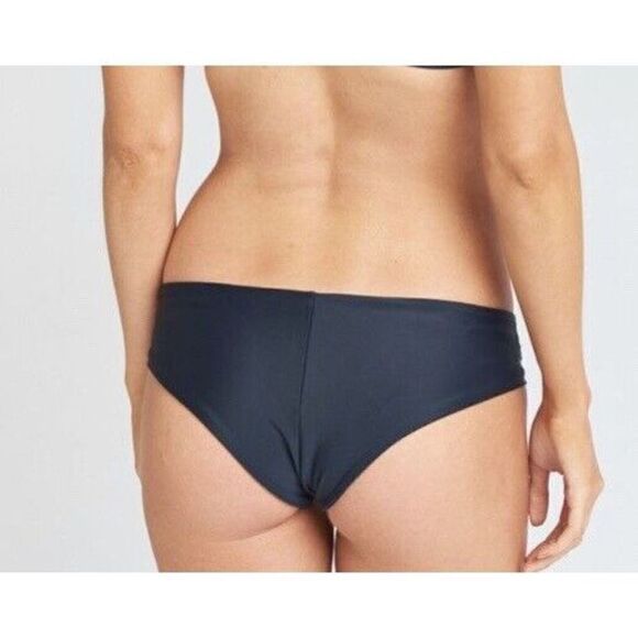 Show Me Your Mumu Mermaid Solid Black Hipster Bikini Bottom NWOT Womens Large L - Picture 1 of 8